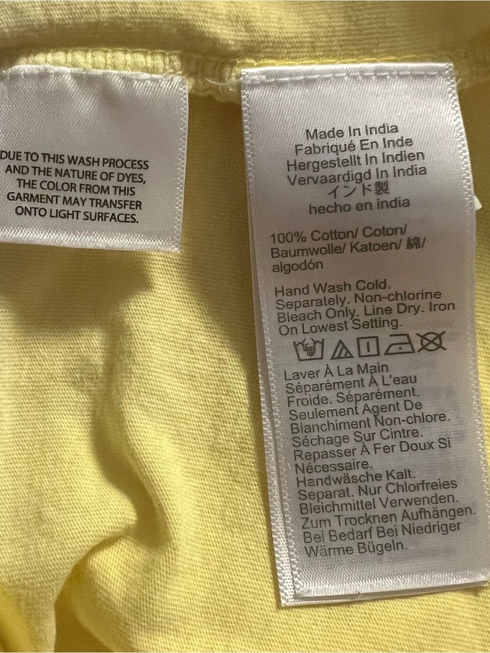 J.Crew Collector Tee Womens M Yellow Ombre Dip Dye Crew Neck T-Shirt - Picture 4 of 5